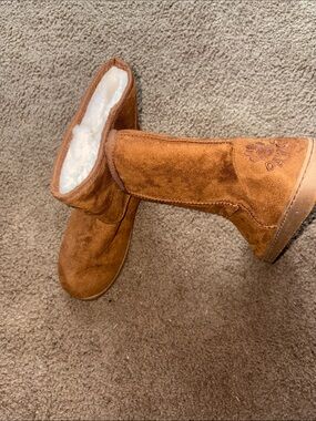 Dawgs Chestnut Suede Faux-Fur Mid-Calf Winter Boots